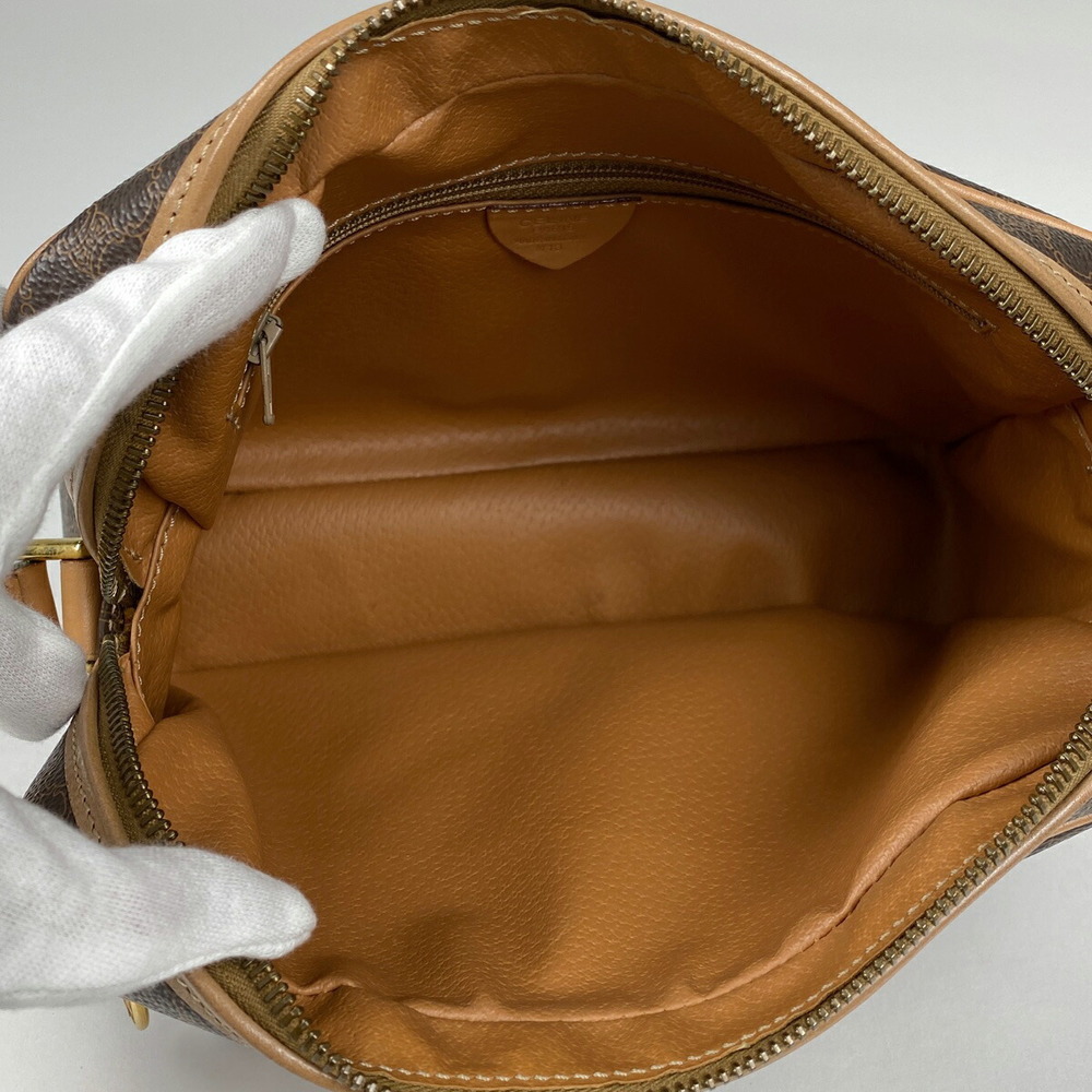 Celine Macadam Pattern Diagonal Leather Shoulder … - image 5